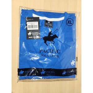 Mens Size XLarge Pacific Polo Club‎ Tshirt New In Package W/Tags~Royal Blue